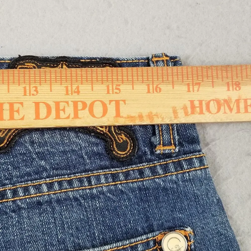 Coogi Jeans Mens 36x34 Blue Denim Embroidered Dragon Back Pocket Baggy Hip‎ Hop